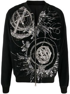 Balmain бомбер с вышивкой
