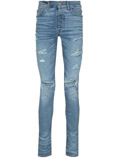 AMIRI джинсы скинни Thrasher с эффектом потертости