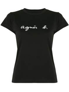 agnès b. футболка с логотипом
