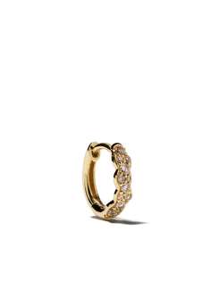 Astley Clarke серьга-кольцо Mini Interstellar из желтого золота с бриллиантами