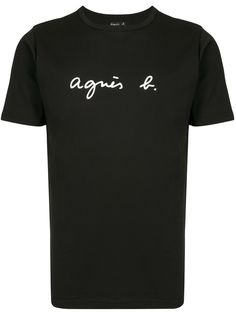agnès b. футболка с логотипом
