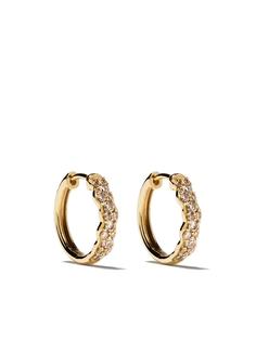 Astley Clarke серьги-кольца Mini Interstellar из желтого золота с бриллиантами