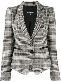 Patrizia Pepe однобортный блейзер в клетку