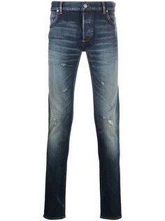 Balmain джинсы кроя слим с эффектом потертости