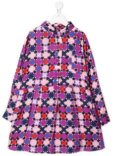 Emilio Pucci Junior платье-рубашка с геометричным принтом
