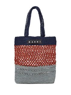 Marni Market сумка-тоут в стиле колор-блок с логотипом