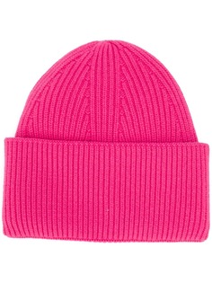 Laneus кашемировая шапка бини в рубчик