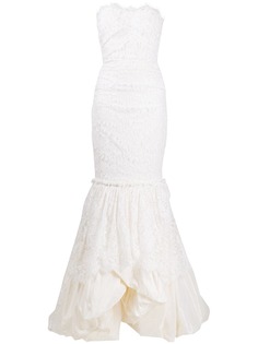 Dolce & Gabbana кружевное платье с оборками