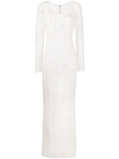 Dolce & Gabbana длинное кружевное платье