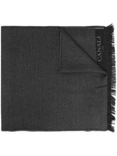 Canali шарф с вышитым логотипом