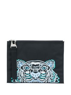 Kenzo клатч с вышивкой Tiger