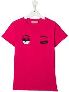 Chiara Ferragni Kids футболка Winking Eye