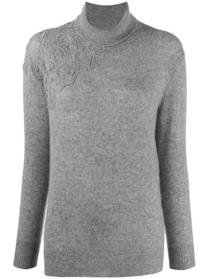 Ermanno Scervino кашемировый джемпер с вышивкой