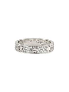 Cartier кольцо pre-owned из белого золота с бриллиантами