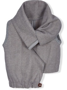 Lapin House жилет асимметричного кроя с узором шеврон