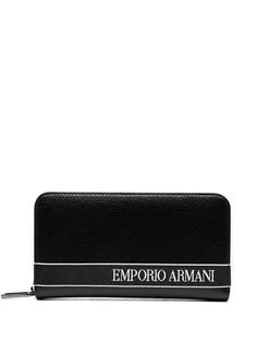 Emporio Armani кошелек на молнии с логотипом