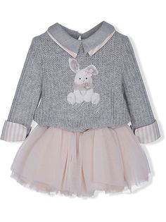 Lapin House платье фактурной вязки с контрастным подолом