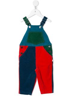 Stella McCartney Kids вельветовый комбинезон со вставками