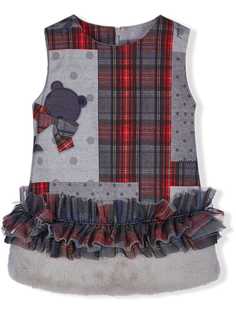 Lapin House платье в клетку тартан