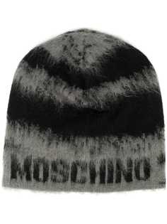 Moschino шапка бини с абстрактным узором