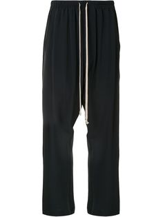 Rick Owens зауженные брюки с кулиской