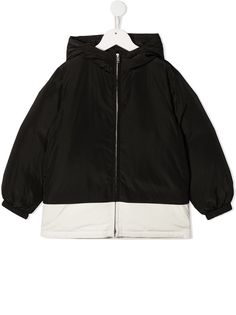 Marni Kids двухцветный пуховик на молнии