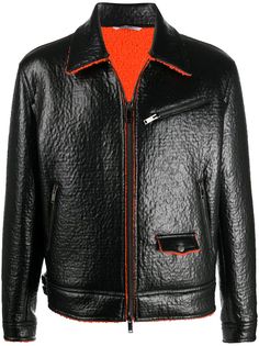 Valentino куртка на молнии с контрастной окантовкой
