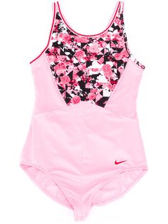 Nike Kids купальник с цветочным принтом