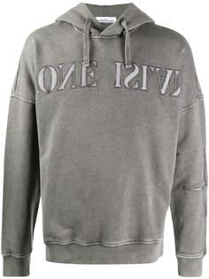 Stone Island худи с вышитым логотипом