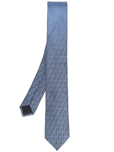Fendi жаккардовый галстук с монограммой FF