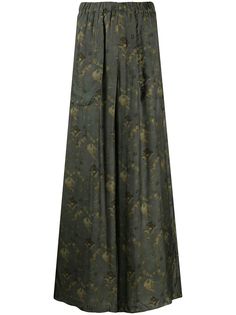 Uma Wang flared wide-leg trousers