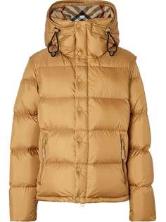 Burberry пуховик с капюшоном