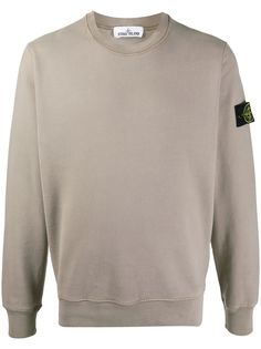 Stone Island толстовка с нашивкой-логотипом