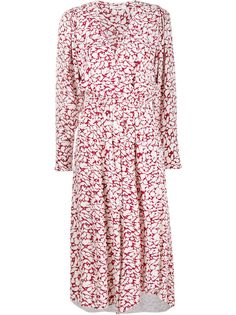 Isabel Marant Étoile платье с запахом и абстрактным леопардовым принтом