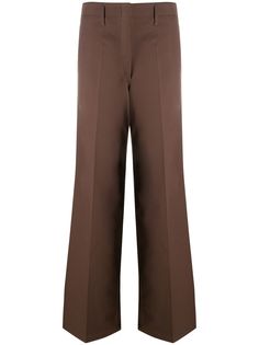 Lemaire твиловые брюки прямого кроя