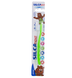 Зубная щетка Silca мягкая, от 2 до 7 лет