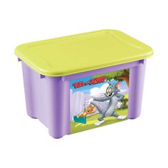 Ящик Tom and Jerry универсальный с аппликацией с крышкой штабелируемый,22 л
