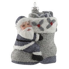 Елочное украшение Erich Krause (Decor) Санта на сапоге 8х9х4.5 см