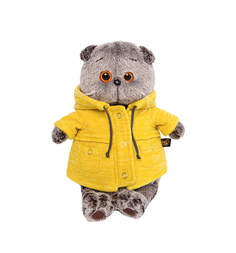 Мягкая игрушка Budi Basa Басик в желтой куртке B&Co 19 см