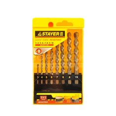 Сверло по бетону Stayer 29111-Н8 8 шт, 3-6 мм, 8-10 мм
