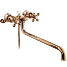 Смеситель для ванны Gappo G2265-3 с керамической кран-буксой, медь