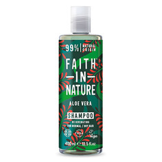 Шампунь для волос FAITH IN NATURE увлажняющий с соком алоэ веры для нормальных и сухих волос 400 мл