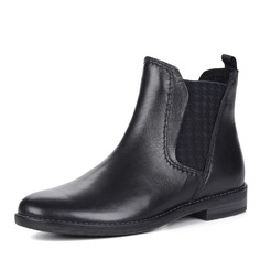 Ботинки Синие челси из кожи Marco Tozzi