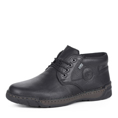 Ботинки Черные комфортные ботинки из кожи на подкладке из шерсти Rieker