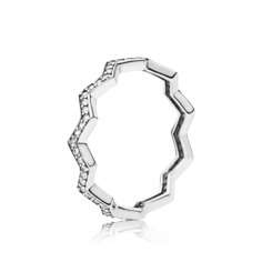 Кольцо "Мерцающий зигзаг" Pandora