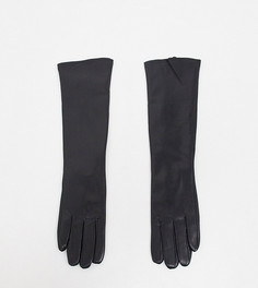 Эксклюзивные черные перчатки из искусственной кожи My Accessories London-Черный