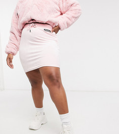 Розовая мини-юбка с искусственным мехом ellesse Plus-Розовый