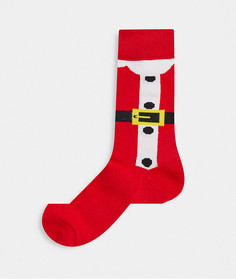 Новогодние носки с Дедом Морозом Brave Soul-Мульти