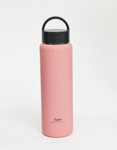 Розовая металлическая бутылка для воды объемом 500 мл Typo-Розовый