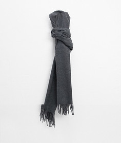 Серый шарф Bershka